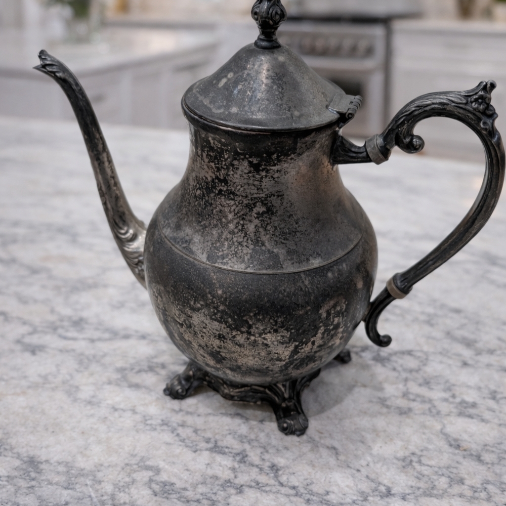 Elegant Silver Teapot